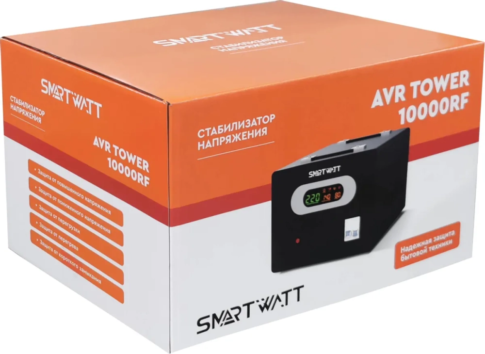 Напольный стабилизатор напряжения SMARTWATT AVR TOWER 10000RF