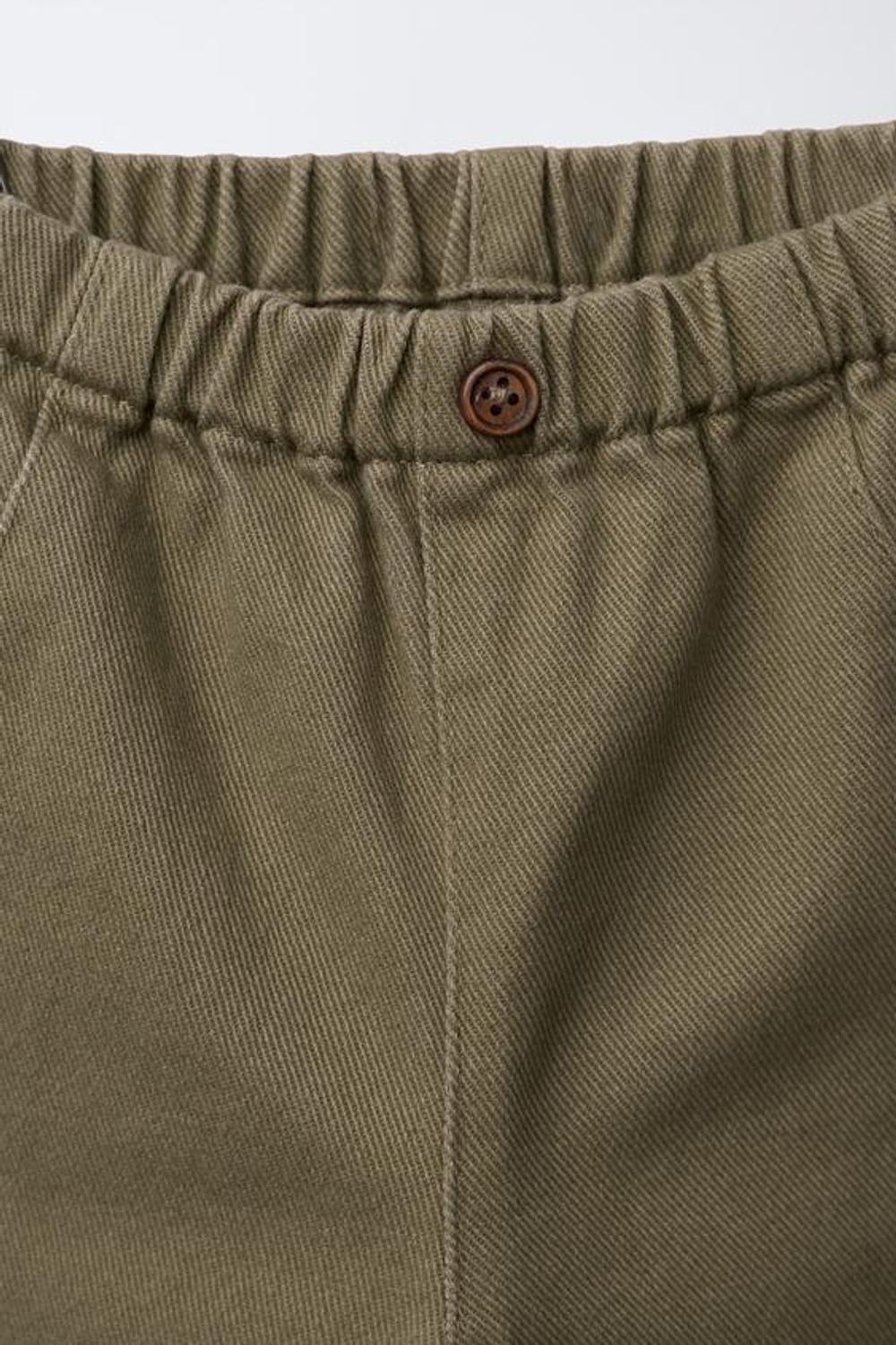 ZARA БРЮКИ BAGGY ИЗ ТВИЛА, ХАКИ