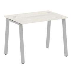 Metal System Стол письменный на А-образном м/к БА.СП-1 Дуб Наварра/Металл Серый 1000*720*750