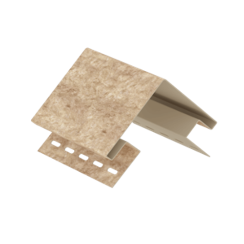 Наружный угол Стоун-хаус Кварцит Тёмно-бежевый