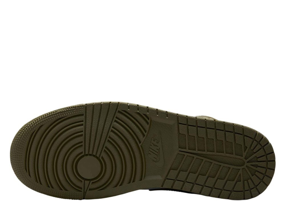 Баскетбольные кроссовки  Air Jordan 1 Mid Bezowo-Zielone