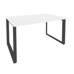 Onix Стол переговорный O.MO-PRG-1.3 Белый Бриллиант/Металл Антрацит 1380*980*750