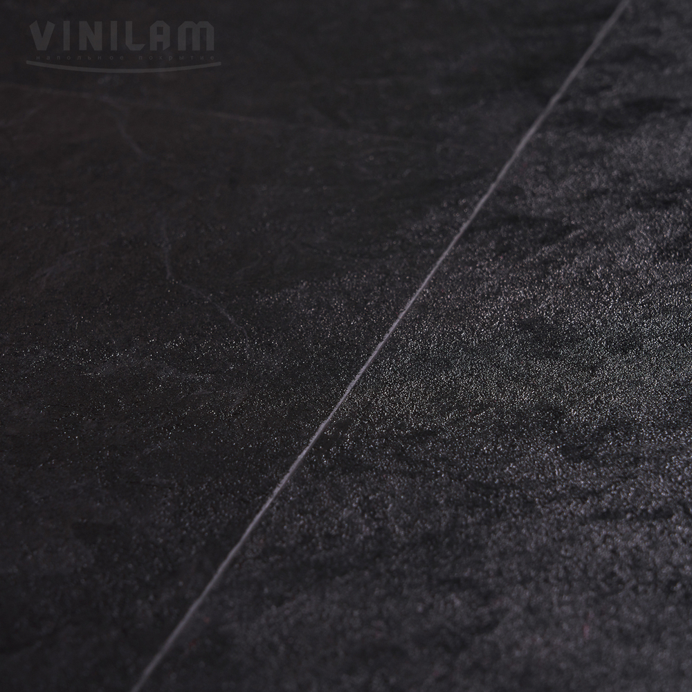Виниловый ламинат Vinilam Ceramo 61607 Сланцевый черный