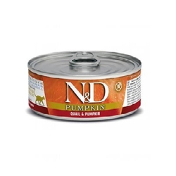 FARMINA N&D Консервы для кошек Перепел с тыквой, 80гр