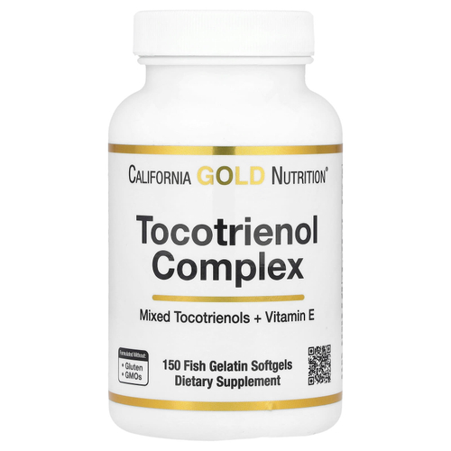 California Gold Nutrition, комплекс токотриенолов с витамином E, 150 капсул из рыбьего желатина