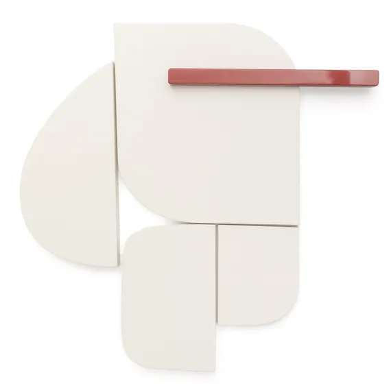 Стеновая панель Danei бело-красная 50x30 см