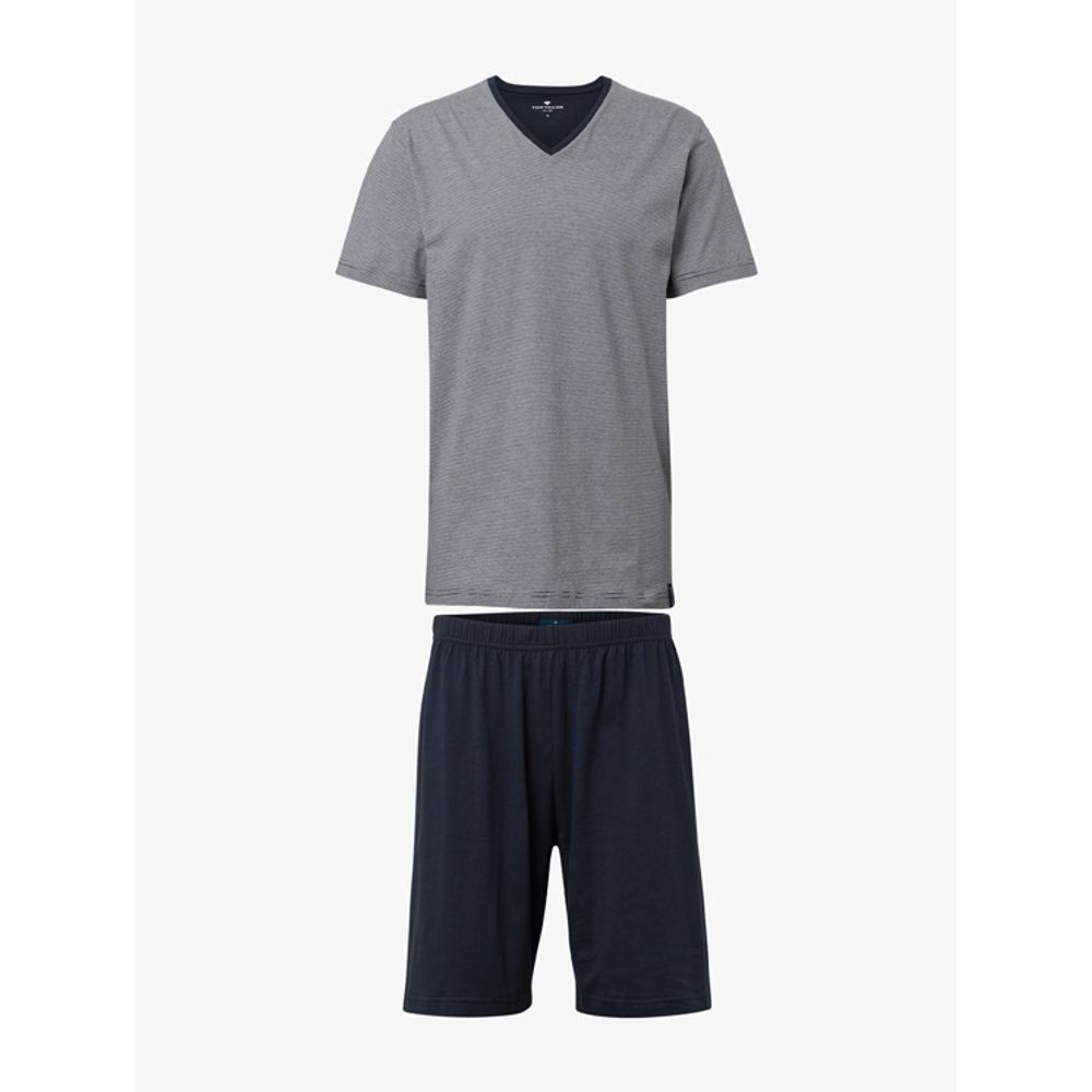 Мужская пижама темно-синяя в полоску Tom Tailor 71077/5607 632