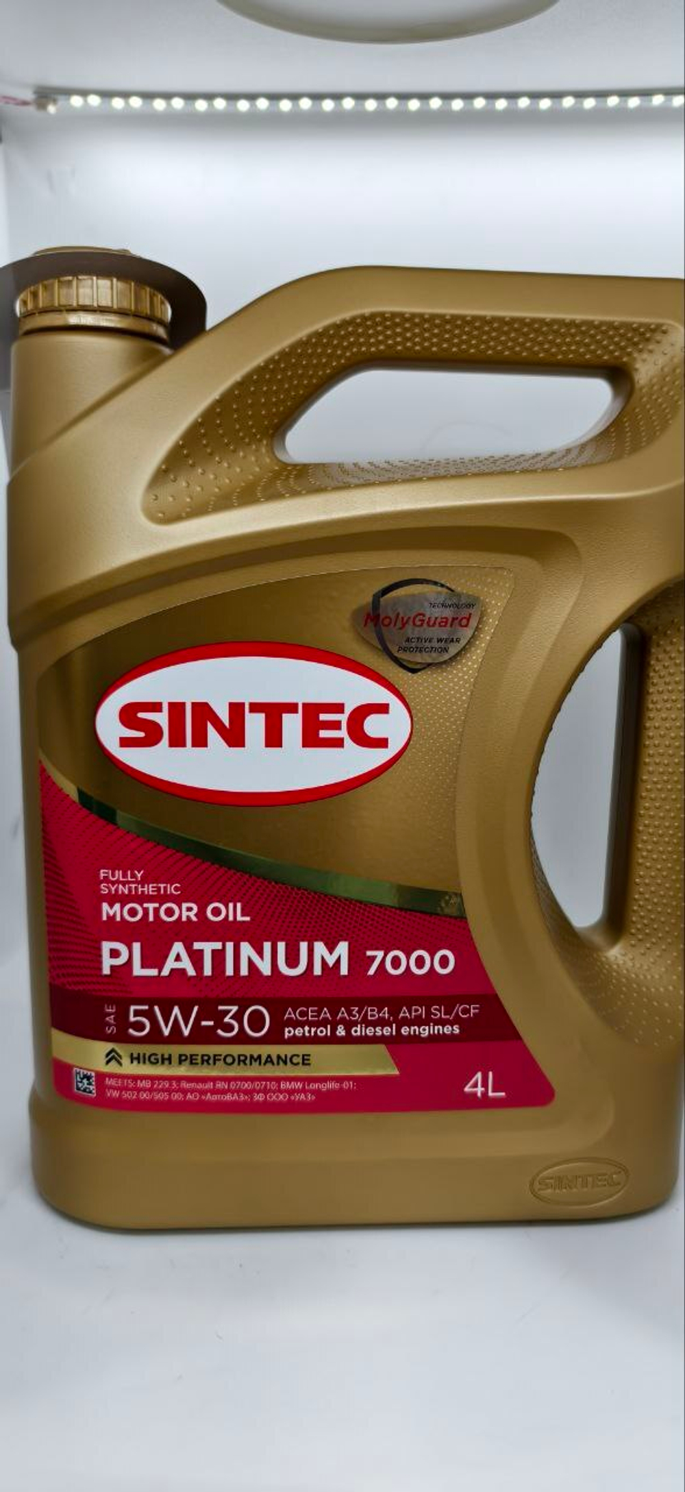 SINTEC Масло мотор. синт. Платинум SAE 5w30 API SL/CF 4л