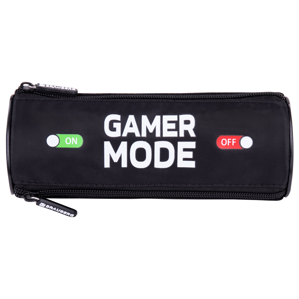 Пенал BRAUBERG 3 отделения нейлон 21х7х7 см "Gamer" (2 штуки в упаковке)