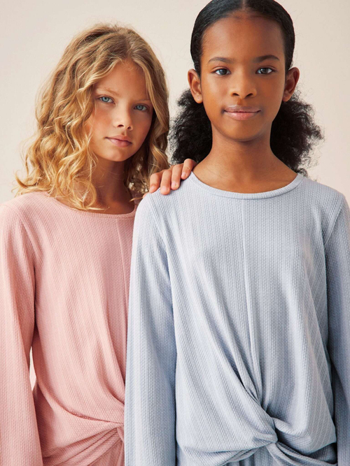 Пижама для девочки Next B72-244, 2 шт., Розовый, Голубой