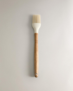 Zara Home кулинарная кисть из дерева, цвет кремовый