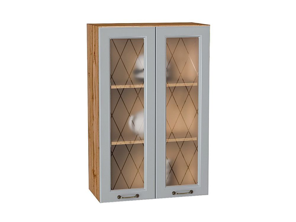 Шкаф верхний с 2-мя остекленными дверцами Ницца