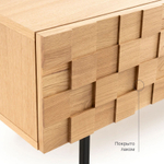 Тумба под телевизор напольная Лоред 160 см дуб, металл, ДСП