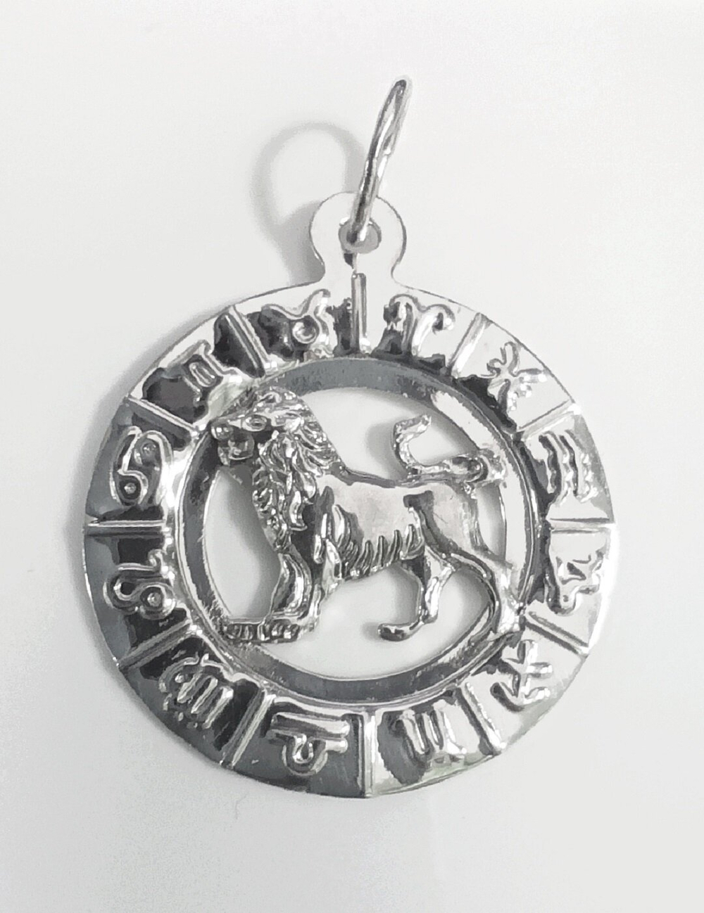 Подвеска ювелирная "Лев", серебро, проба 925, родированная/Ф