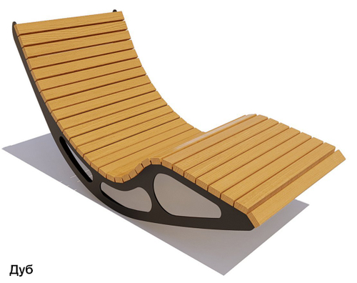 Шезлонг качалка Премиум