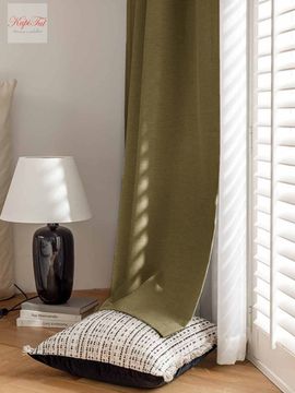 Nemon Blackout (тёмно-бежевый) Шторы полный блэкаут 100% под лён