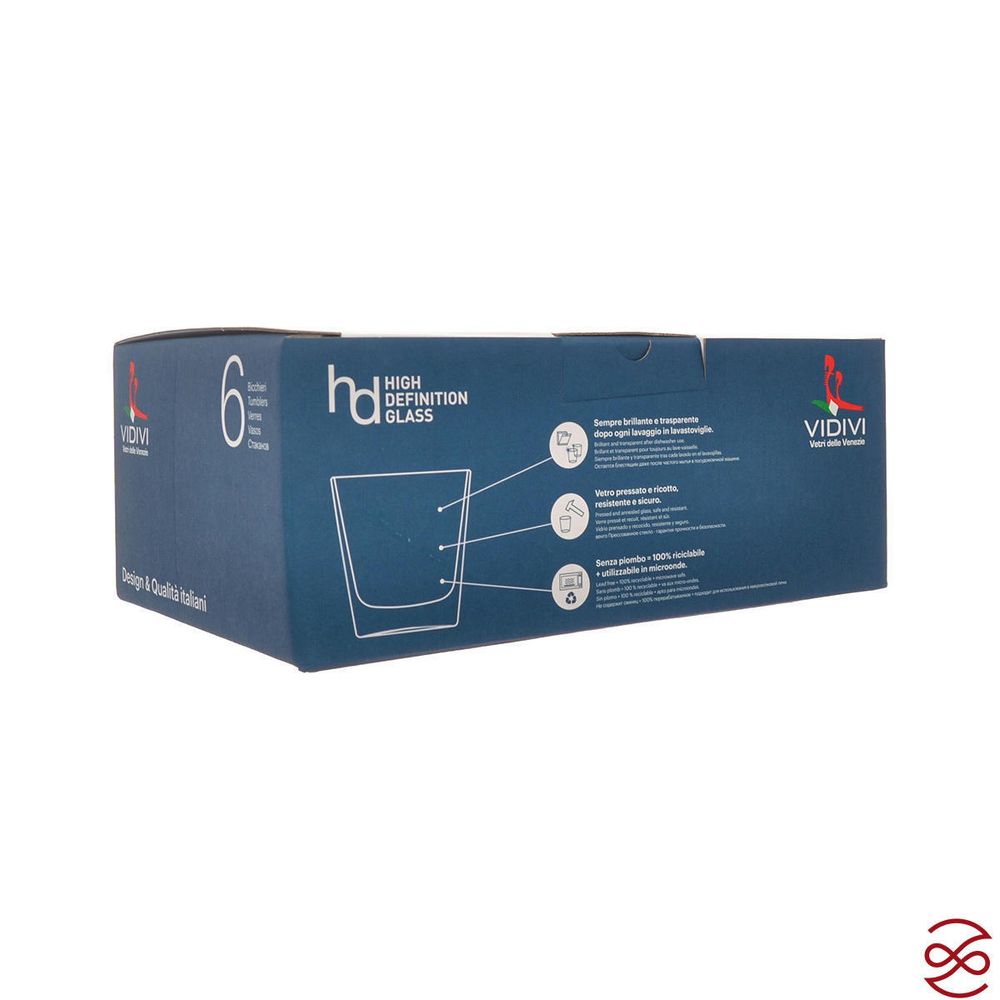 Набор стаканов Vidivi Accademia 360 мл 9,5*9,4 см (6 шт)
