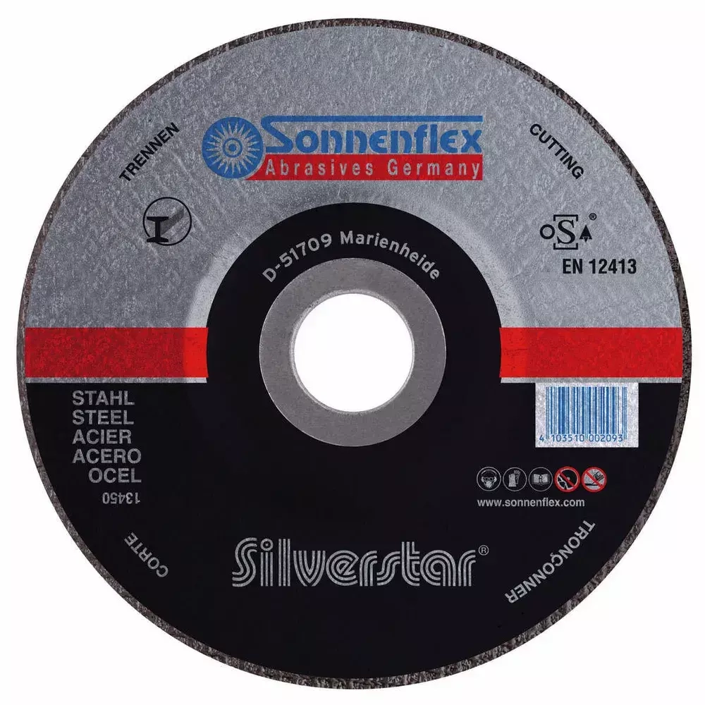 Отрезной диск по металлу Silverstar 115x1x22,23 AS60 Sonnenflex 19010