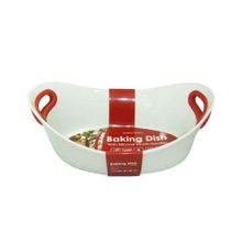 Форма фарфоровая с силиконовыми ручками овальная TimA Dragon Homeware, 25,5 см