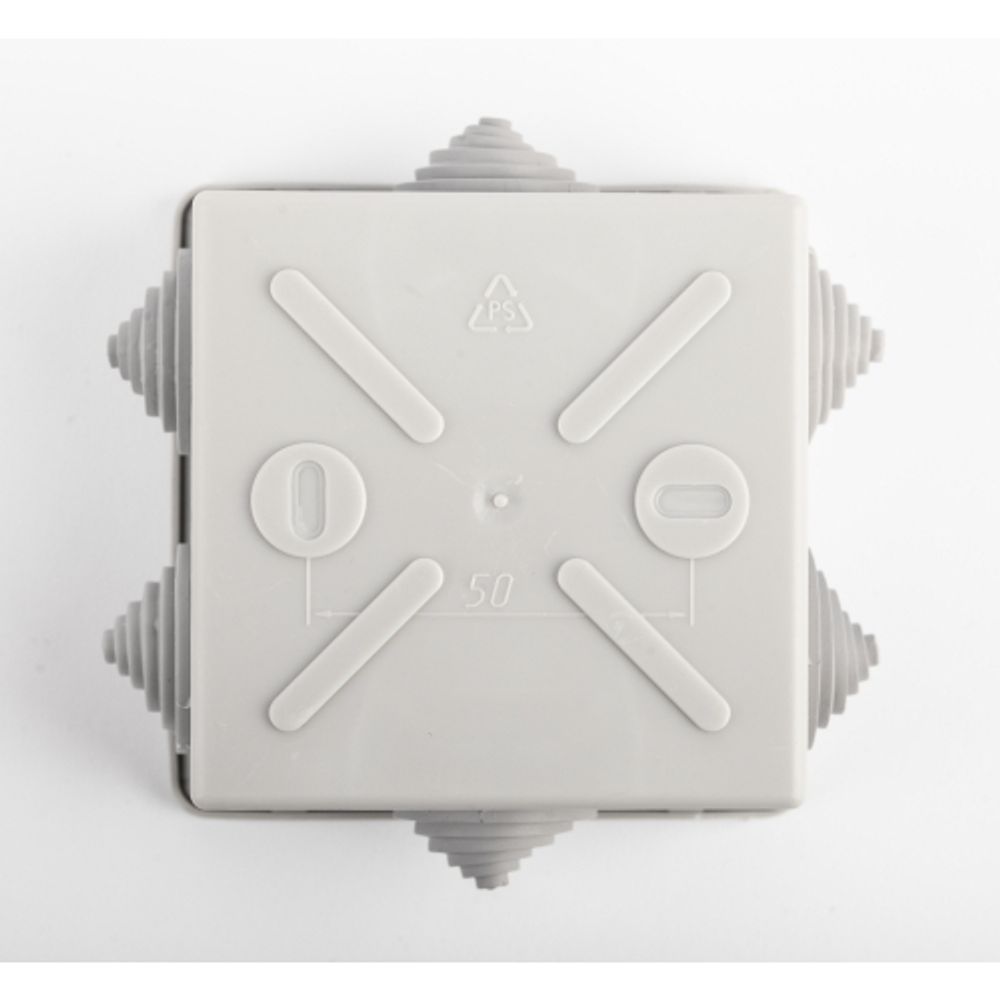 Коробка уравнивания потенциалов ЭРА KUPR-85-85-40 серая 85х85х40мм, шина 6х9, 8 групп IP44 | Коробки уравнивания потенциалов