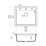Мойка Omoikiri Sintesi 57-CN Artceramic | Canyon