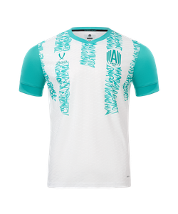 Футболка игровая JOGEL AMKAL PerFormDRY Jersey, белый/бирюзовый