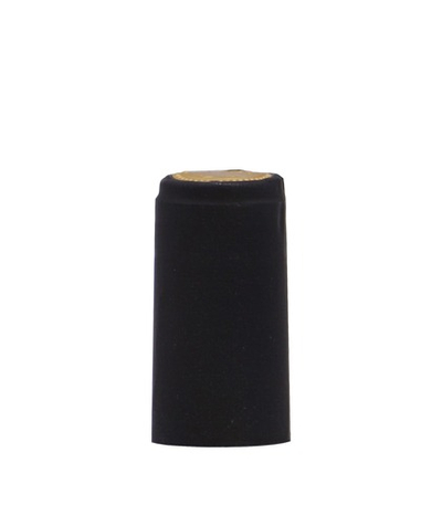 Термоколпачок на винную бутылку с отрывной лентой (сплошной, цвет черный)