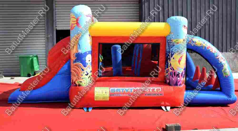 Коммерческий батут "Морской дрифт", 5.5*2.5*2 м