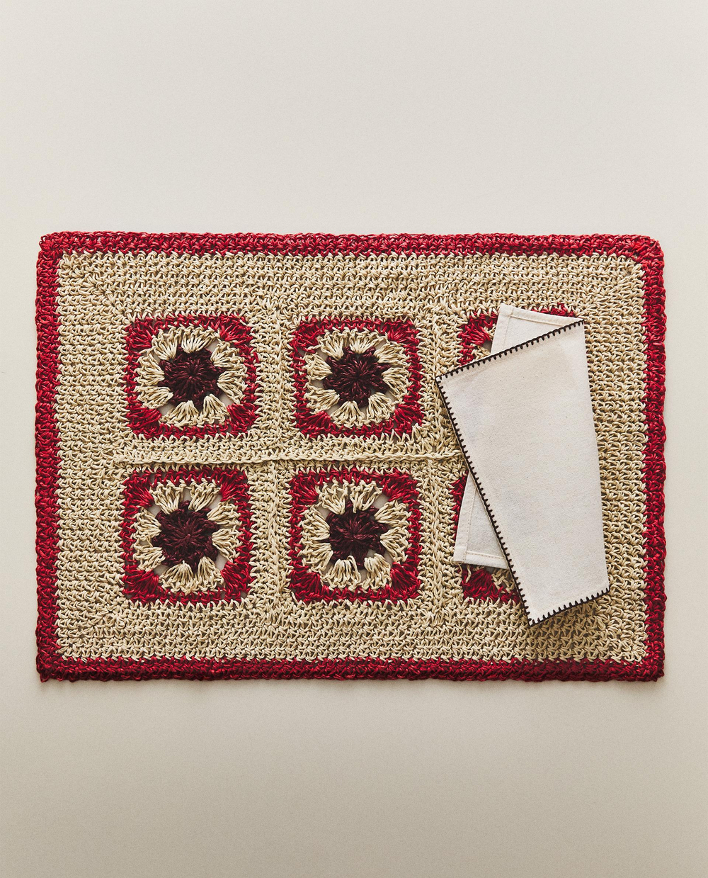 Zara Home сервировочная салфетка из смесовой ткани, 50 35 см · 6219/023