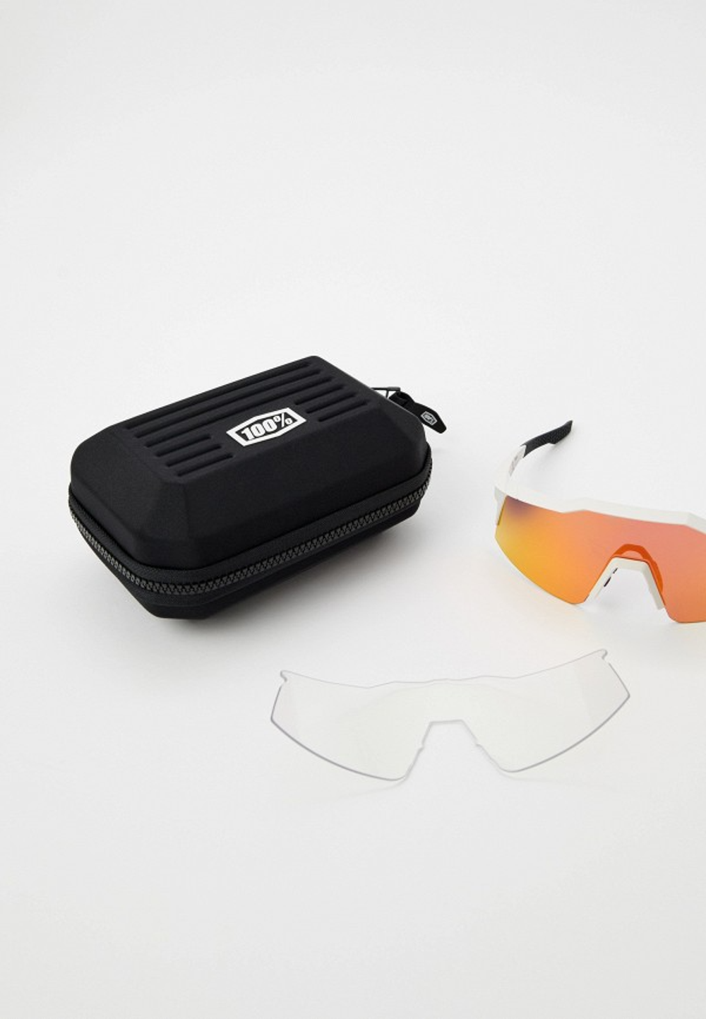 Спортивные очки 100% Speedcraft SL / Soft Tact Off White / HiPER Red Multilayer Mirror Lens