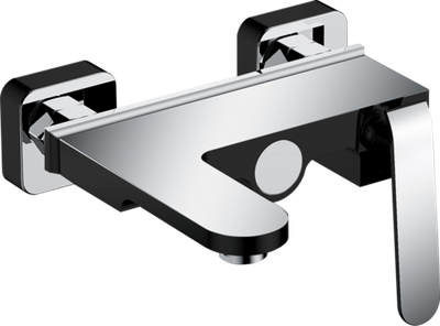 26031-C Смес. для ванны (черный+хром) GANZER  (6/1шт)