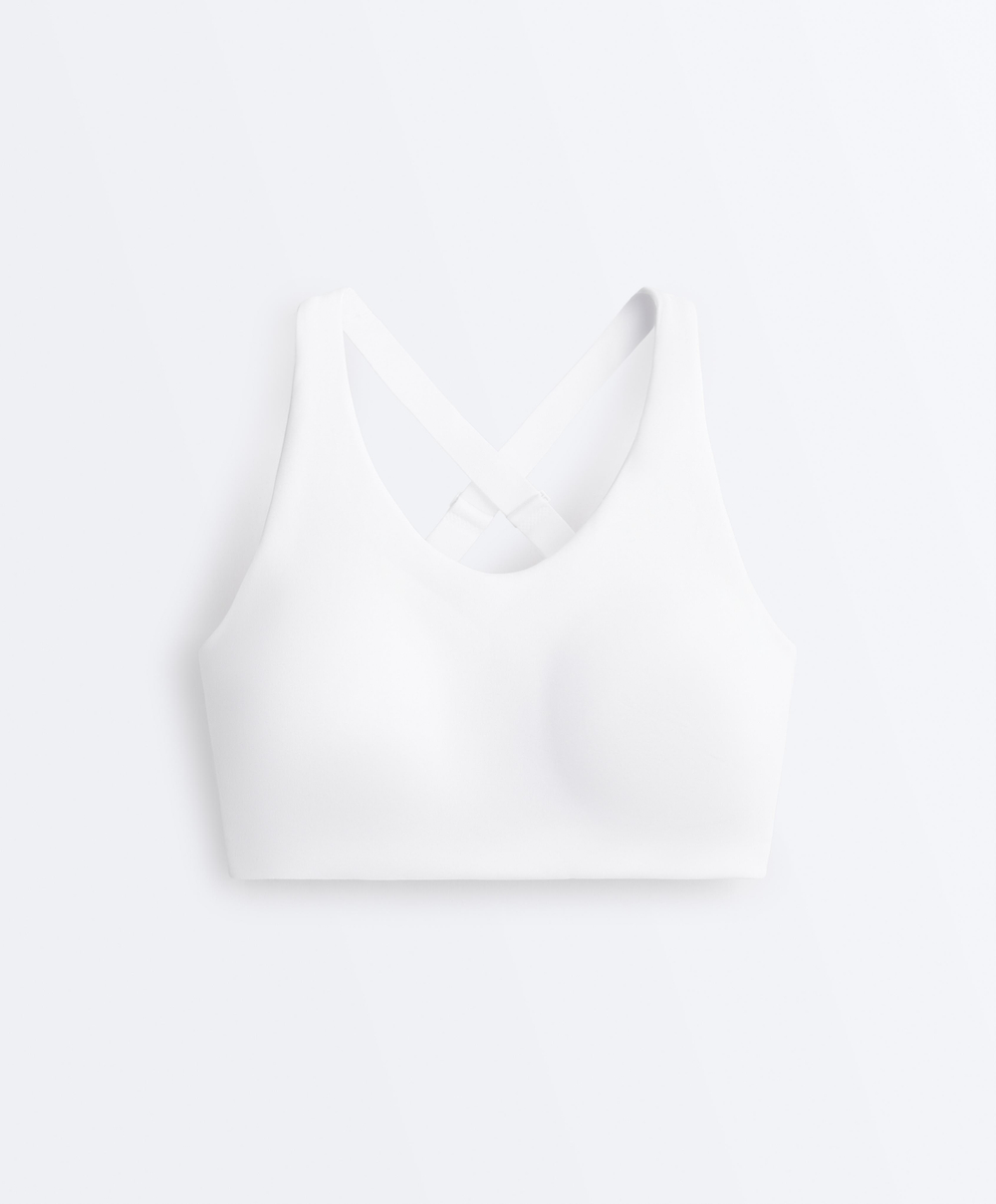 Oysho Кроп-топ Compressive, белый
