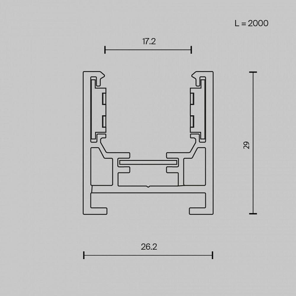 Трек накладной Maytoni Busbar trunkings Exility TRXM034-412W