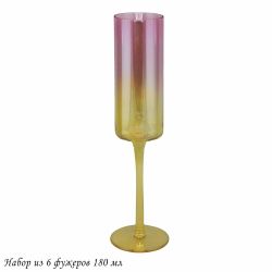 Lenardi 583-026 Набор из 6 фужеров 180 мл в под.уп.(х4)Стекло