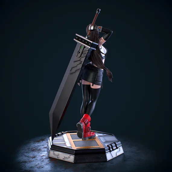 Tifa with Buster Sword - Final Fantasy