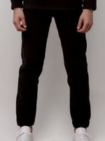 00701 Костюм мужской флисовый черный, ворот на молнии (54)