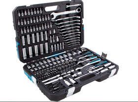 Набор инструментов Gross 1/2", 3/8", 1/4", CrV, 120 зубьев, 216 предметов 14157