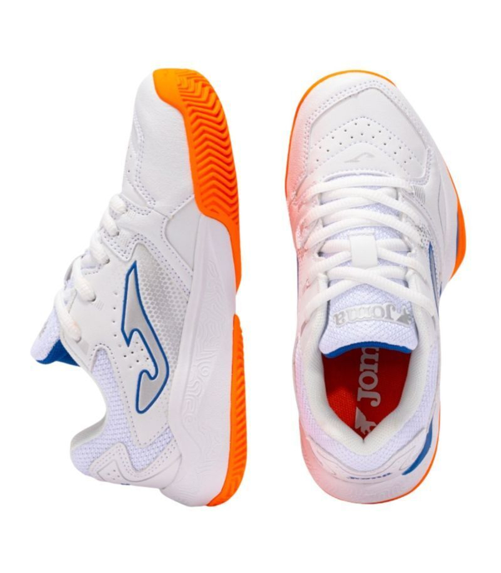Детские теннисные кроссовки Joma Master 1000 Junior 2502 Clay - white