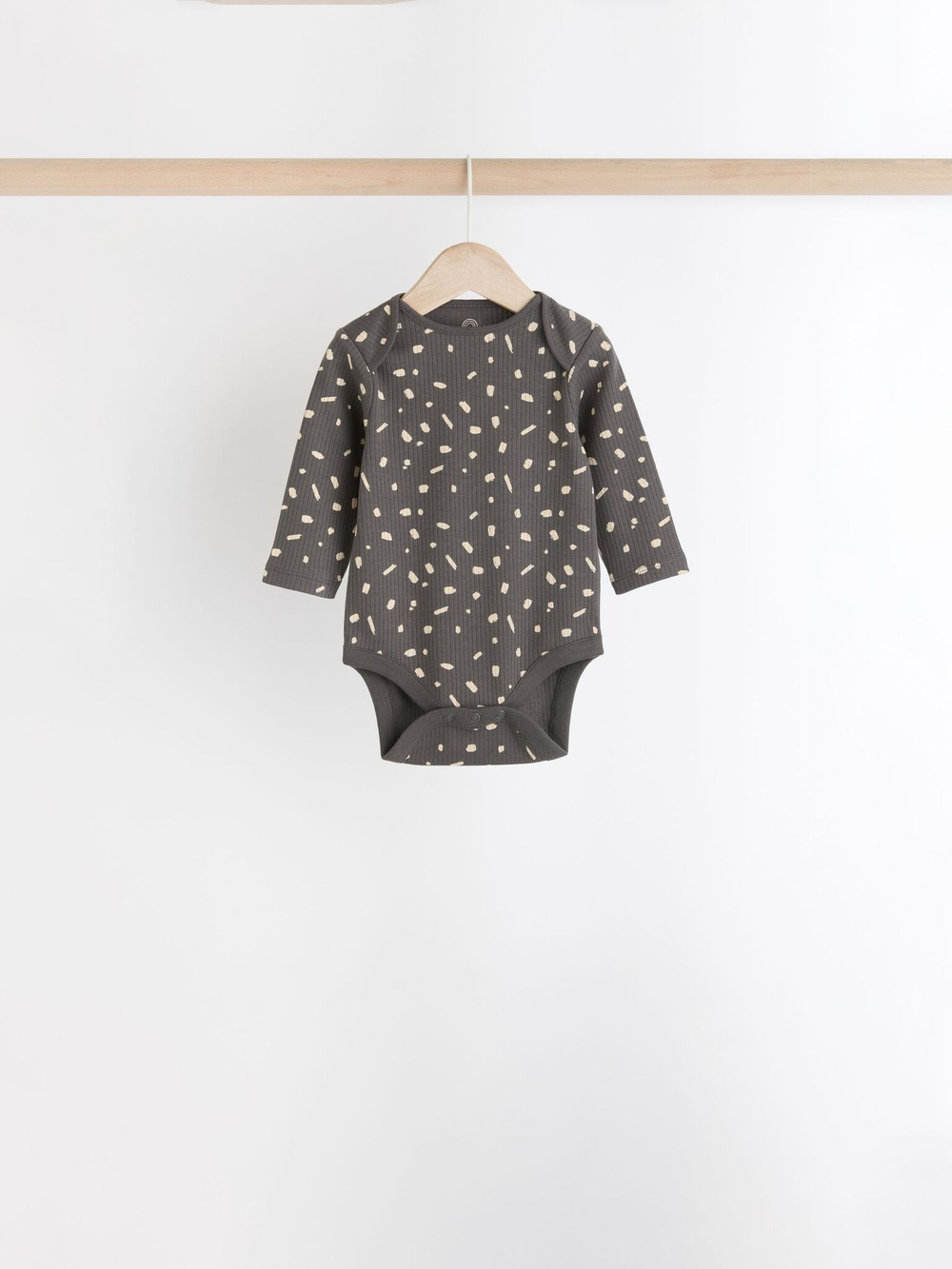 Боди с длинным рукавом для малышей Next N27-275, 3 шт., Бежевый, Серый