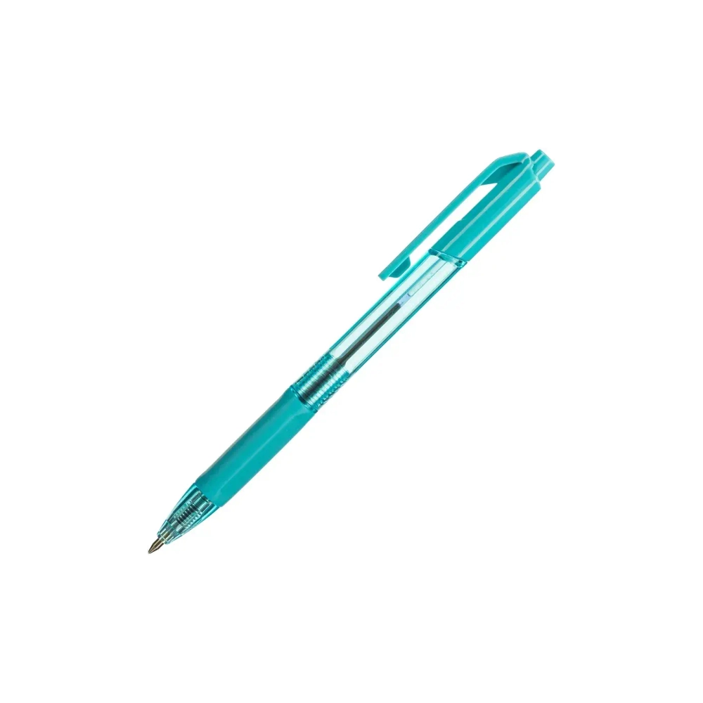 Ручка Deli X-tream авт. 0.7 резин. манжета, корпус бирюзовый, масл. осн. синий EQ02330