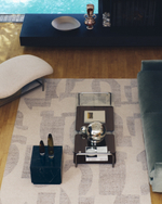 Серый жаккардовый ковер Norela из шерсти 300 x 200 см