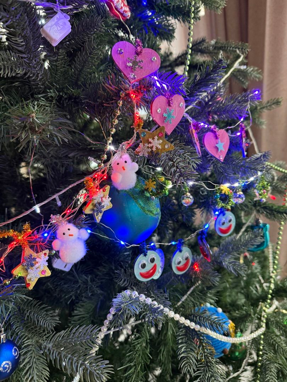 Новогодняя гирлянда своими руками "Новогодний венок"