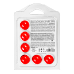 Набор из 6 шариков с массажным маслом с ароматом клубники Secret Play Brazilian Balls