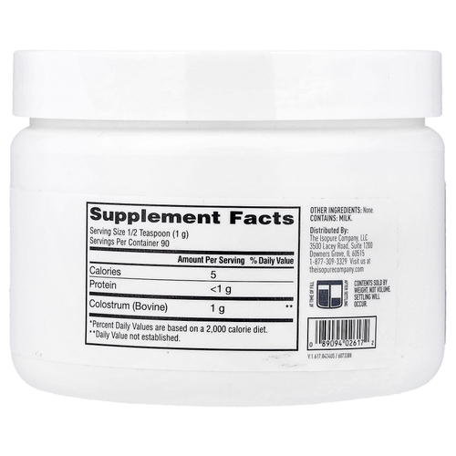 Isopure, молозиво, порошок, без добавок, 90 г (3,17 унции)