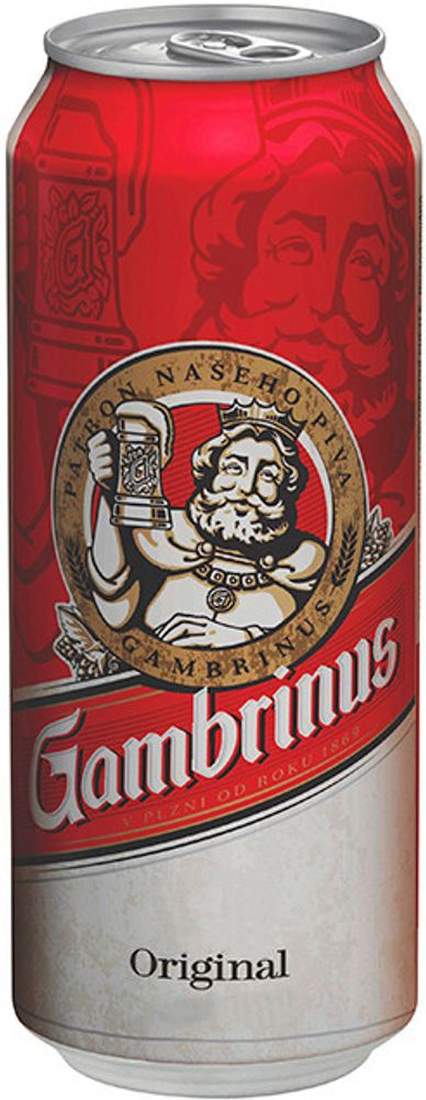 Пиво Гамбринус Оригинал / Gambrinus Original 0.5 - банка