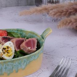 Блюдо для подачи 19,5*11,2 см h4,4 см 450 мл с ручками   P.L. [1]