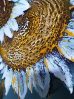 Картина "Кружево водных кругов" 50х60: Ручная уникальная эксклюзивная картина в единственном экземпляре