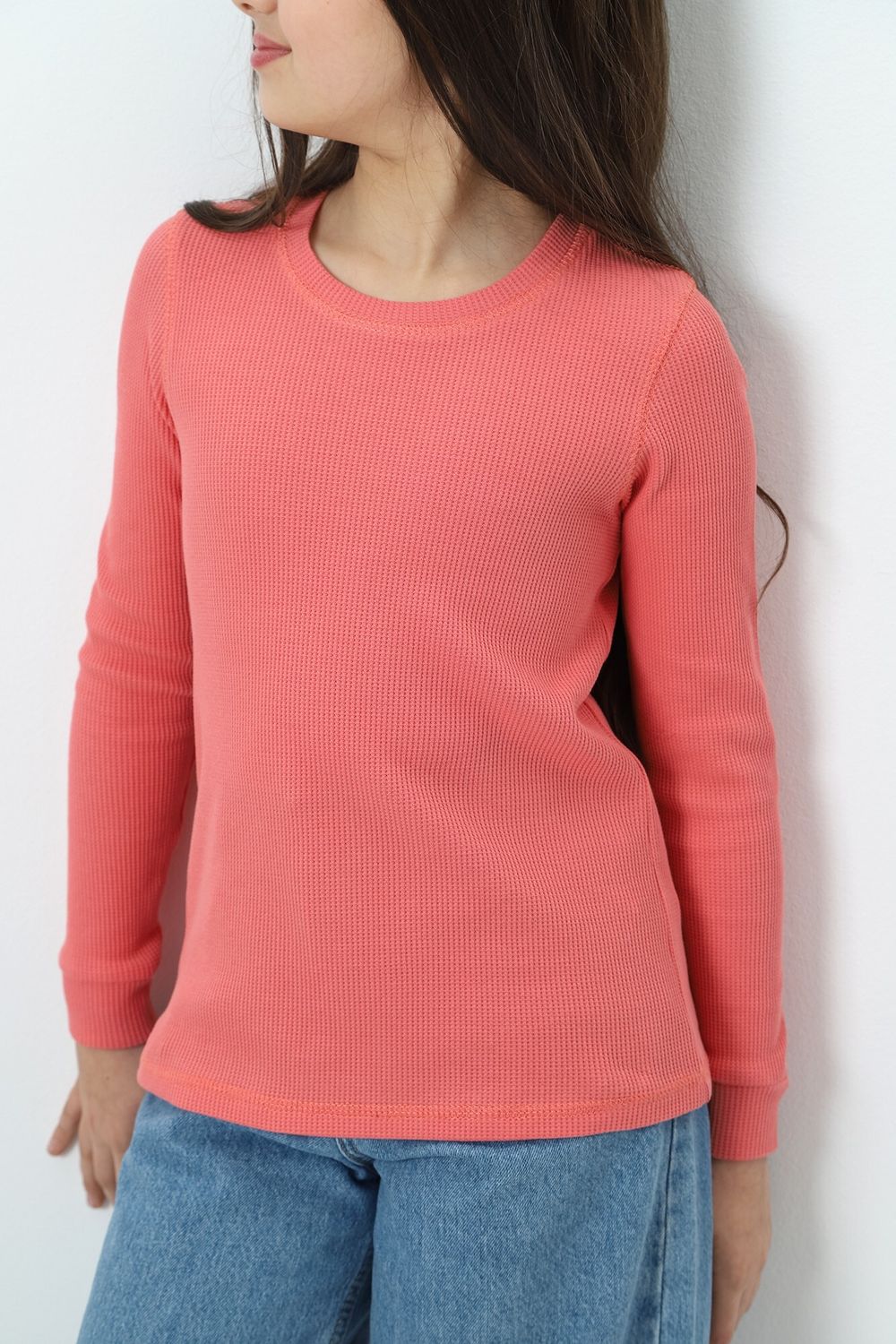 Джемпер для девочки Лонг-1 Виотекс КОРАЛЛОВЫЙ