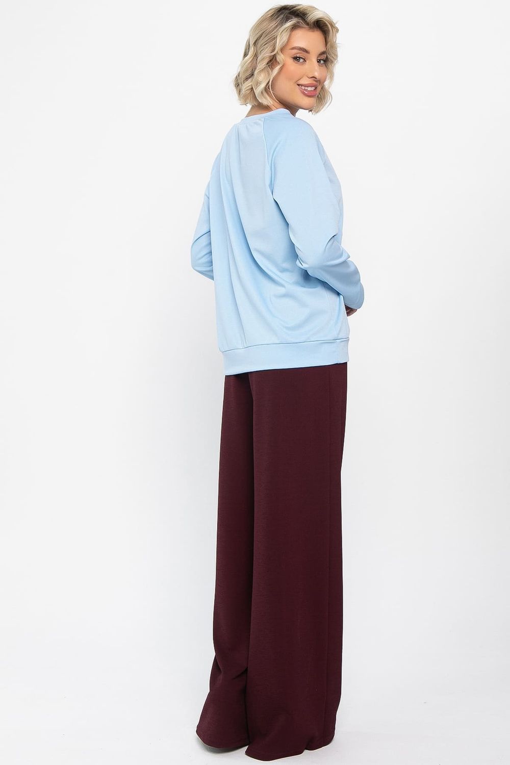 Костюм трикотажный Бергамо (голубой/бордо) К14654-10М LT Collection