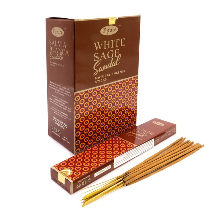 Ppure White Sage Sandal Благовоние-масала Белый Шалфей и Сандал 15 г